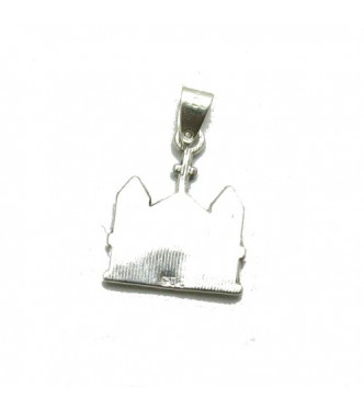 PE001262 Sterling silver pendant solid Church 925  Empress jewellery